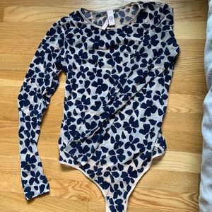 Velvet Long Sleeve Body Suit